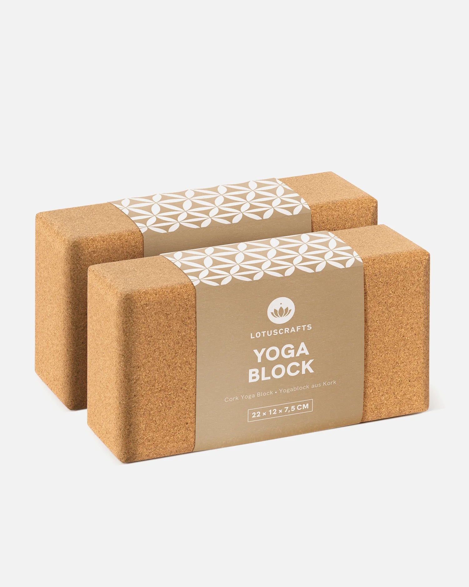 Yogablock Kork 2er Set